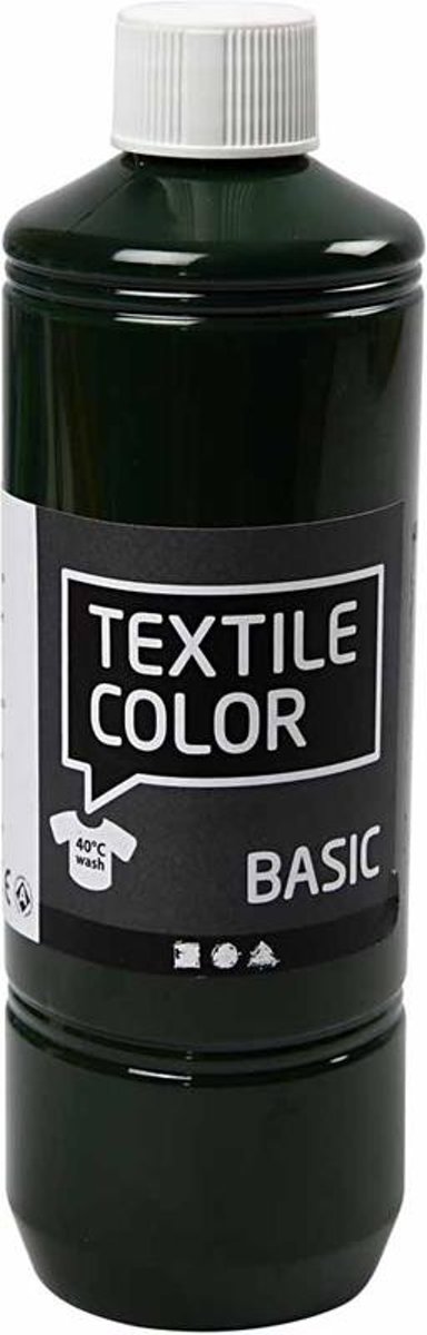 Textile Color Basic, olijfgroen, 500ml [HOB-34150]